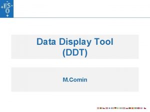 Data Display Tool DDT M Comin Data Display