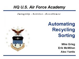 HQ U S Air Force Academy Integrity Service