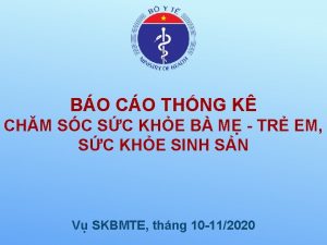 BO CO THNG K CHM SC SC KHE