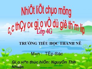 TRNG TIU HC THANH N M n Tp