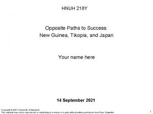 HNUH 218 Y Opposite Paths to Success New