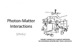 PhotonMatter Interactions SPH 4 U The Compton Effect