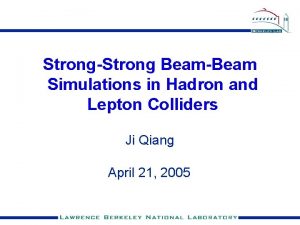 StrongStrong BeamBeam Simulations in Hadron and Lepton Colliders