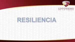 RESILIENCIA Te pase lo que te pase tu