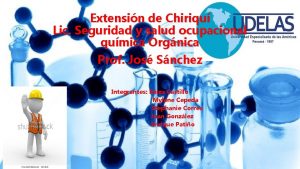 Extensin de Chiriqu Lic Seguridad y salud ocupacional