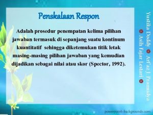 Adalah prosedur penempatan kelima pilihan jawaban termasuk di