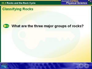 22 3 Rocks and the Rock Cycle Classifying