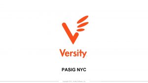 PASIG NYC Copyright 2016 Versity Software Inc Nic