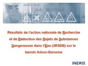 Rsultats de laction nationale de Recherche et de