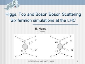 Higgs Top and Boson Scattering Six fermion simulations