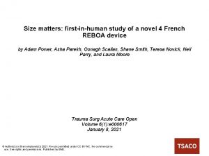 Size matters firstinhuman study of a novel 4