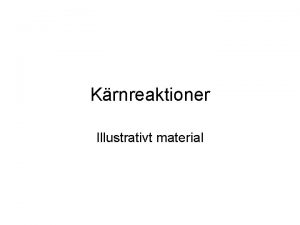 Krnreaktioner Illustrativt material Reaktionstyper Naturlig radioaktivitet Krntransmutationer Fission