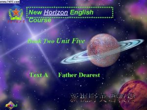 New Horizon English Course Book Two Unit Five