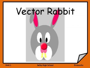 Vector Rabbit Unit 1 Selby High School Fireworks