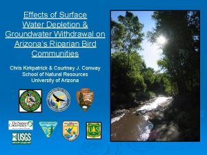 Effects of Surface Water Depletion Groundwater Withdrawal on