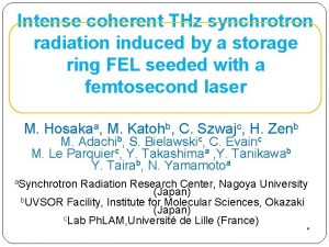 Intense coherent THz synchrotron radiation induced by a