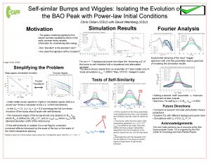 Selfsimilar Bumps and Wiggles Isolating the Evolution of