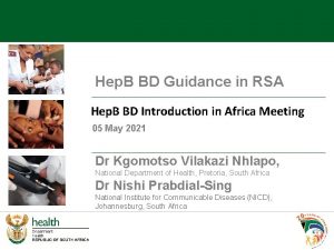 Hep B BD Guidance in RSA Hep B