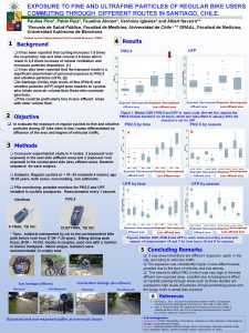 EXPOSURE TO FINE AND ULTRAFINE PARTICLES OF REGULAR