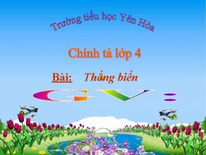 Bi Thng bin Chnh t Cu 1 in