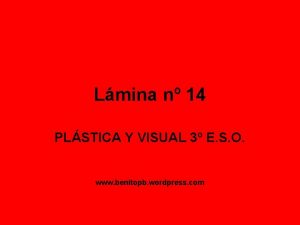 Lmina n 14 PLSTICA Y VISUAL 3 E