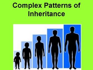 Complex Patterns of Inheritance Traits Influenced by Several