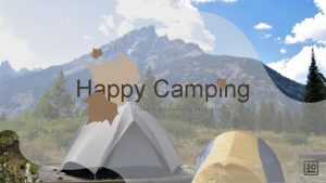 Happy Camping creative presentation template Happy Camping maecenas