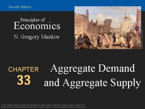 Seventh Edition Economics N Gregory Mankiw CHAPTER 33