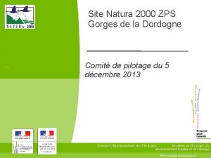 Site Natura 2000 ZPS Gorges de la Dordogne