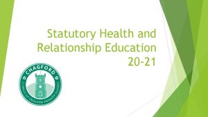 Statutory Health and Relationship Education 20 21 Statutory