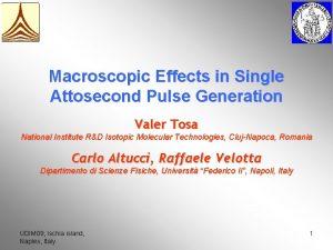 Macroscopic Effects in Single Attosecond Pulse Generation Valer