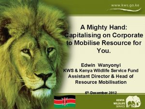 A Mighty Hand Capitalising on Corporate to Mobilise