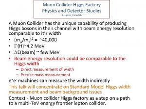 Muon Collider Higgs Factory Physics and Detector Studies