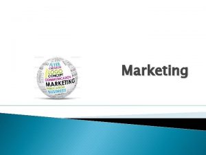 Marketing Definition and function Research Role of Marketing