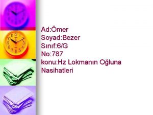 Ad mer Soyad Bezer Snf 6G No 787