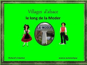 Villages dalsace le long de la Moder Richards