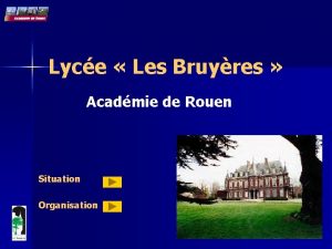 Lyce Les Bruyres Acadmie de Rouen Situation Organisation