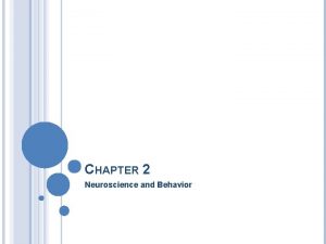 CHAPTER 2 Neuroscience and Behavior I NEURAL COMMUNICATION