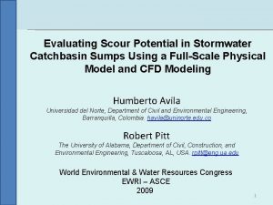 Evaluating Scour Potential in Stormwater Catchbasin Sumps Using