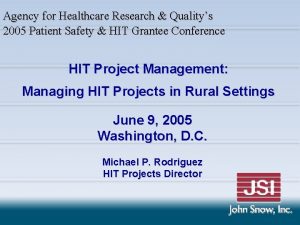 Agency for Healthcare Research Qualitys 2005 Patient Safety