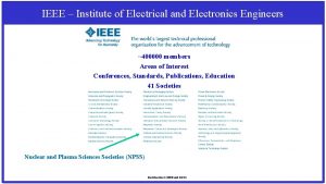 IEEE Institute of Electrical and Electronics Engineers 400000