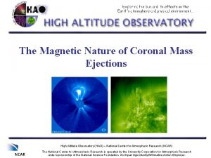 The Magnetic Nature of Coronal Mass Ejections High