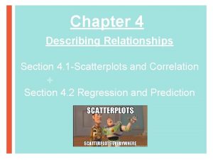 Chapter 4 Describing Relationships Section 4 1 Scatterplots