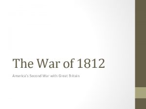 The War of 1812 Americas Second War with