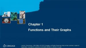 Chapter 1 Functions and Their Graphs Larson Precalculus