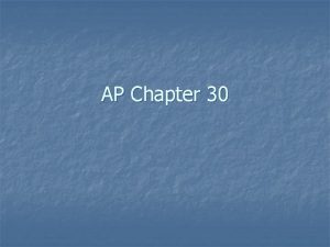 AP Chapter 30 Conservative backlash n n n