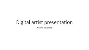 Digital artist presentation Alberto sevensen Alberto Seveso A