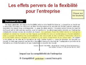 Les effets pervers de la flexibilit pour lentreprise