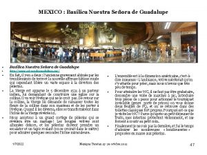 MEXICO Baslica Nuestra Seora de Guadalupe http www