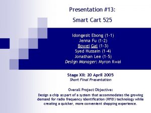 Presentation 13 Smart Cart 525 Idongesit Ebong 1